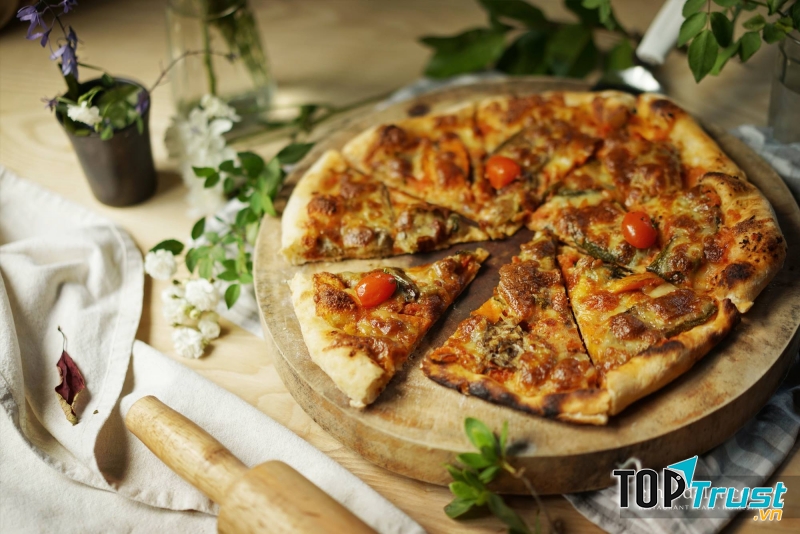 Món pizza của nhà hàng này cũng được đánh giá là chuẩn vị Ý từ công thức, cho nên hương vị rất thơm ngon và đẳng cấp