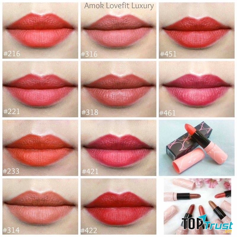 Dòng son Amok Luxury Lovefit