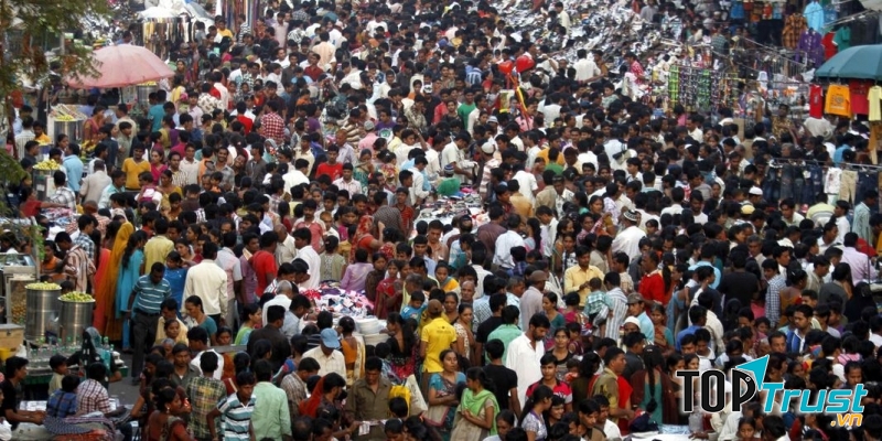 2050 Ấn Độ sẽ là cường quốc số 1 thế giới về dân số