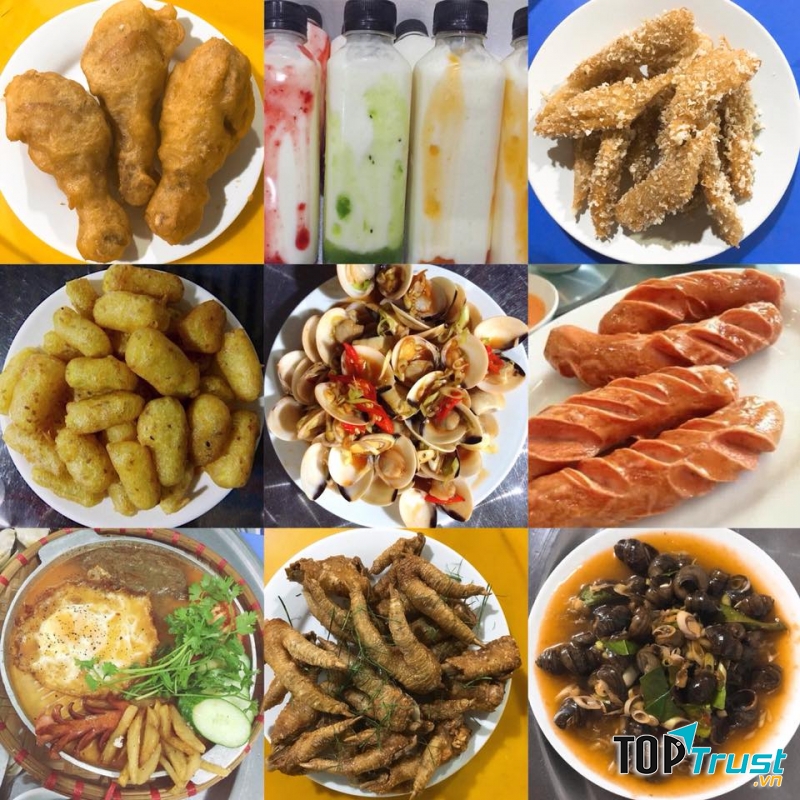 Những món ăn vặt được yêu thích tại quán