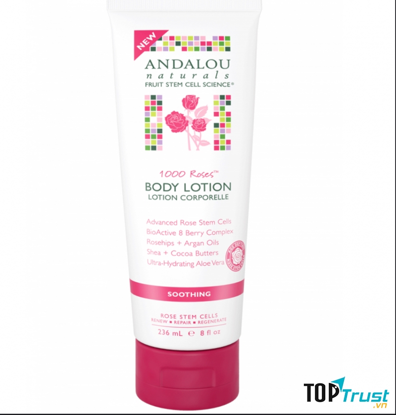Andalou Naturals 1000 Roses Soothing Body Lotion