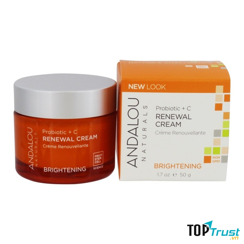 ANDALOU Probiotic + C Renewal Cream giúp cải thiện hệ miễn dịch cho da