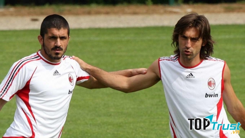 Andrea Pirlo và Gennaro Gattuso