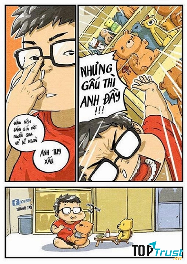 Anh tuy xấu nhưng biết phấn đấu