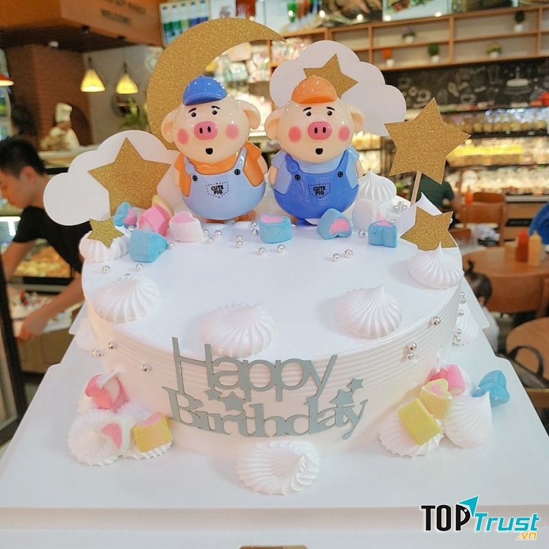 Bánh được trang trí đẹp mắt