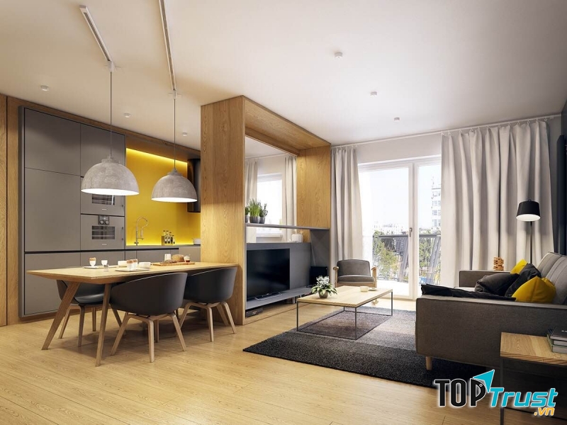 Cửa rộng hứng được nhiều ánh sáng tự nhiên