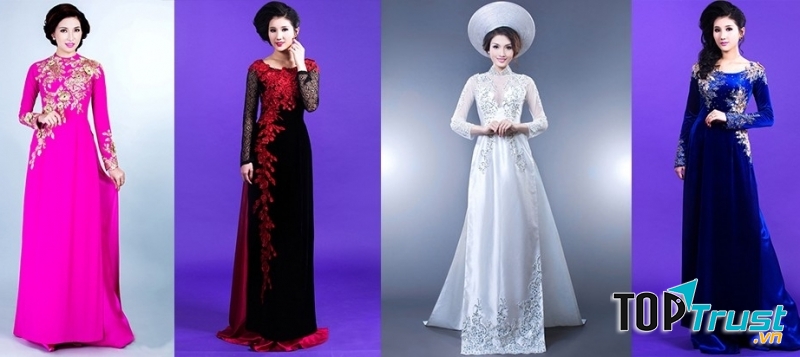 Áo dài Mỹ Hạnh luôn có sự mới lạ riêng.