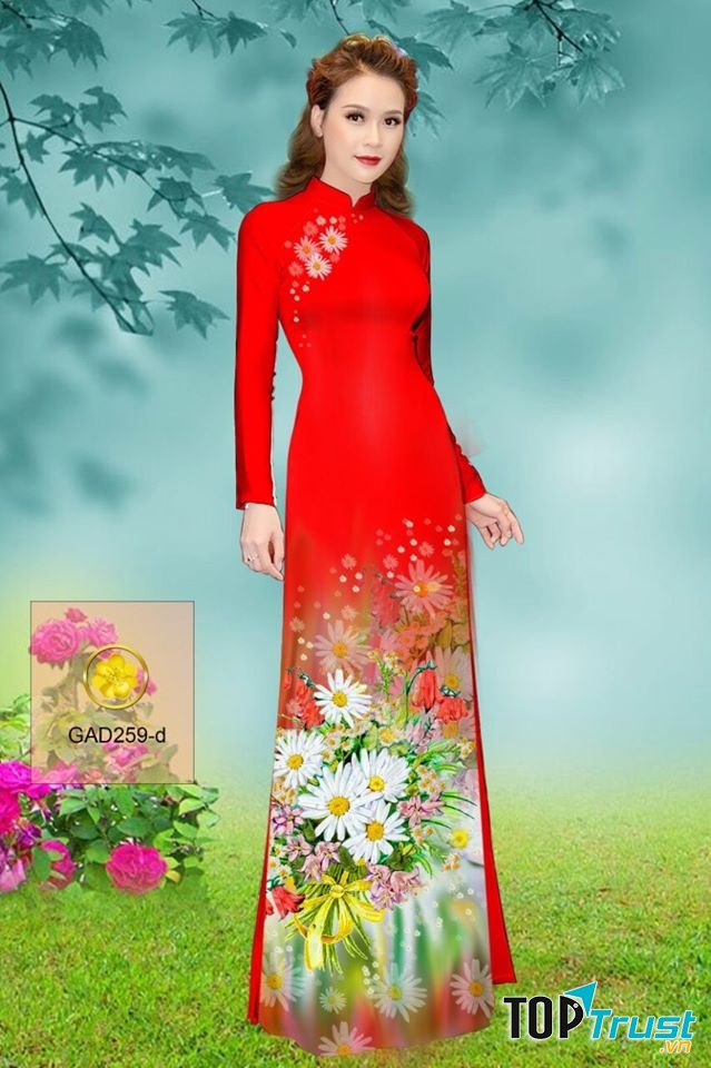 Một mẫu áo dài rất được yêu thích của cửa hàng