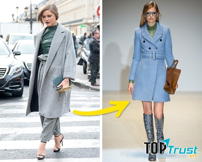 Áo khoác thắt đai sẽ thay thế cho những chiếc áo oversize lỗi thời