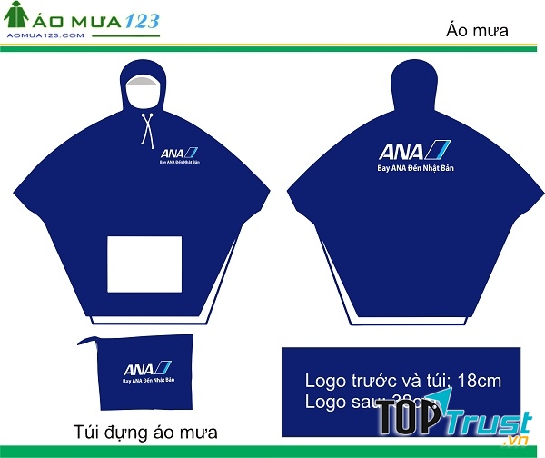 Áo mưa quảng cáo của áo mưa 123