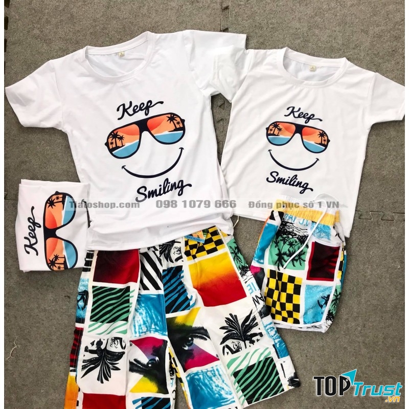 Áo nhóm đẹp đi biển