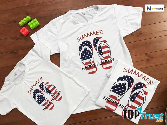 Áo nhóm đẹp đi biển