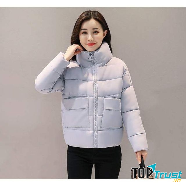 Áo phao nữ màu đỏ đô lựa chọn hoàn hảo cho bạn gái