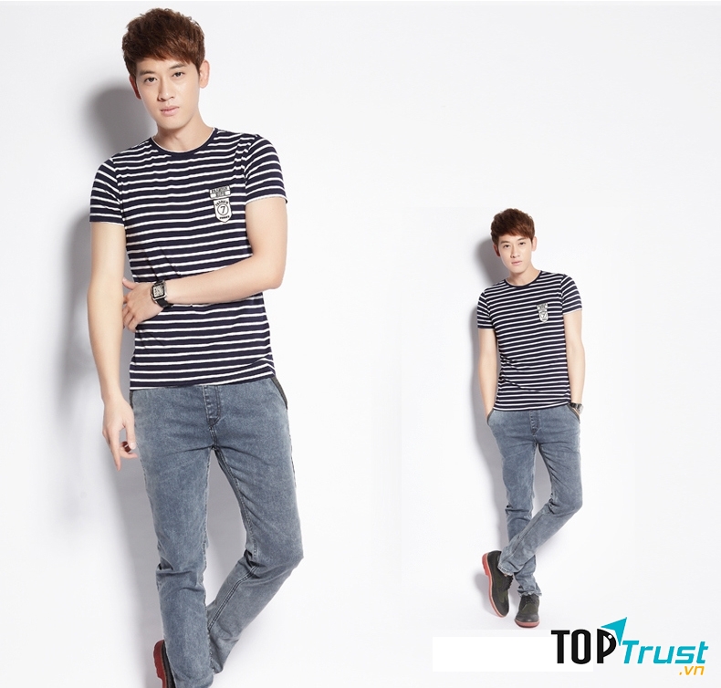 Áo thun kẻ sọc ngang