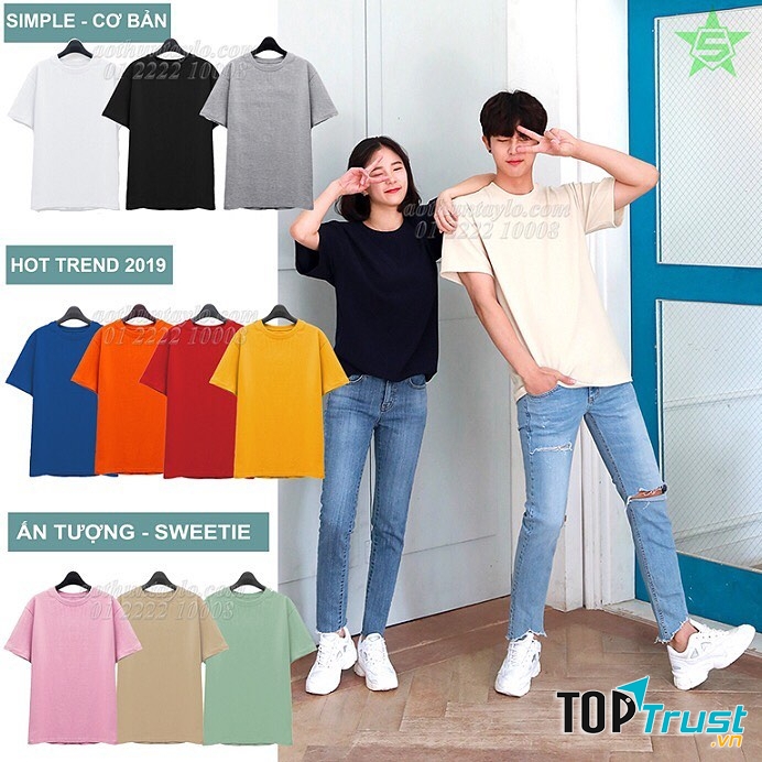 Sản phẩm áo thun tại STVR kiểu dáng và màu sắc đơn giản để bạn dễ phối đồ với những trang phục thường ngày