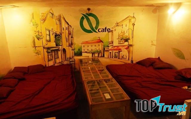 Những chiếc giường ấn tượng tại Q Cafe & Studio