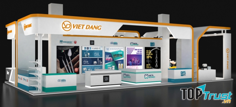 Thiết kế gian hàng triển lãm Videc 12 - Gian hàng Việt Đăng