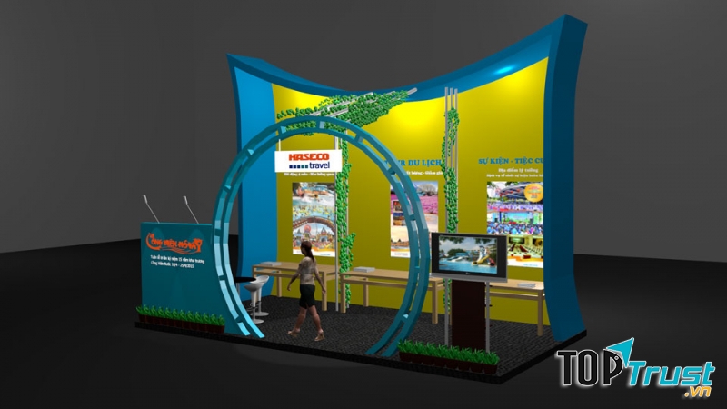 Thiết kế thi công gian hàng triển lãm hội chợ chuyên nghiệp