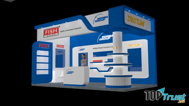 Thiết kế thi công gian hàng triển lãm Vietwater 2019