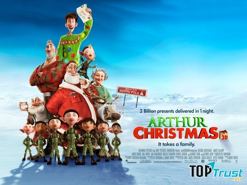 Bộ phim sẽ giúp bạn biết ông già Noel phát hàng tỉ món quà trong một đêm như thế nào?