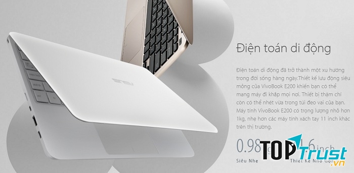 Laptop văn phòng Asus VivoBook E200