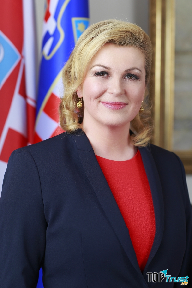 Bà Kolinda Grabar-Kitarovic là nữ tổng thống đầu tiên của Croatia (Nguồn: Sưu tầm)