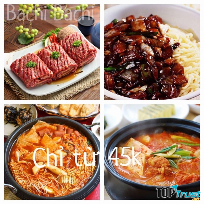 Món ăn tại Bachi Bachi quán