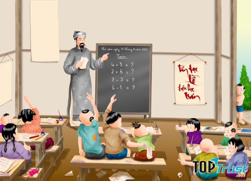 Ông giáo và tách cafe