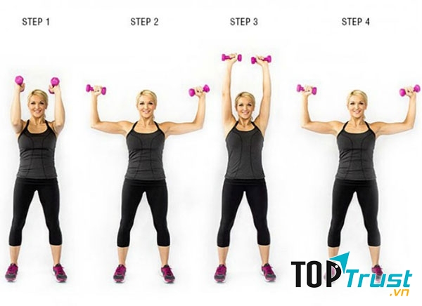 4 bước thực hiện bài tập (Ảnh minh họa từ nangngucnoisoi.vn)