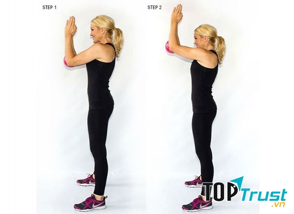 Chú ý góc ở khuỷu tay (Ảnh minh họa từ nangngucnoisoi.vn)