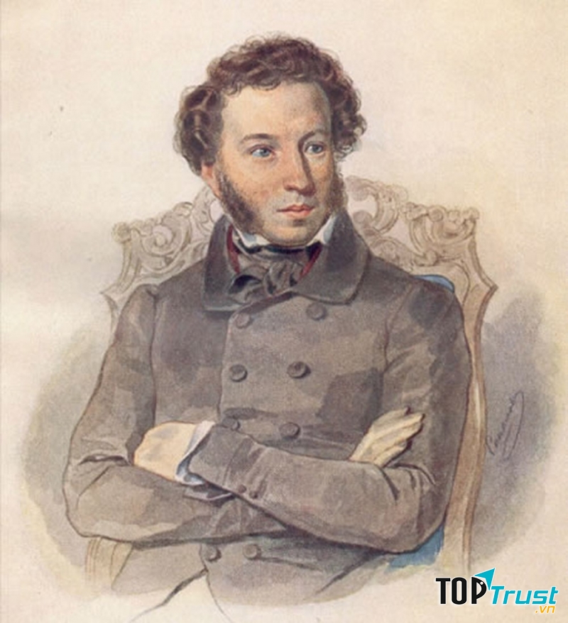 Ảnh chân dung đại thi hào Nga - Pushkin