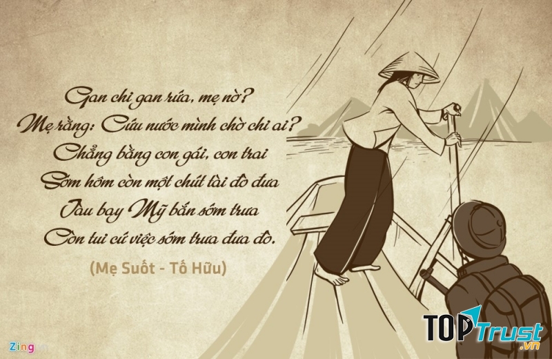 Những câu thơ trong bài thơ Mẹ Suốt