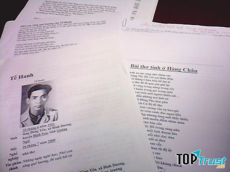 Tế Hanh - Bài thơ tình ở Hàng Châu