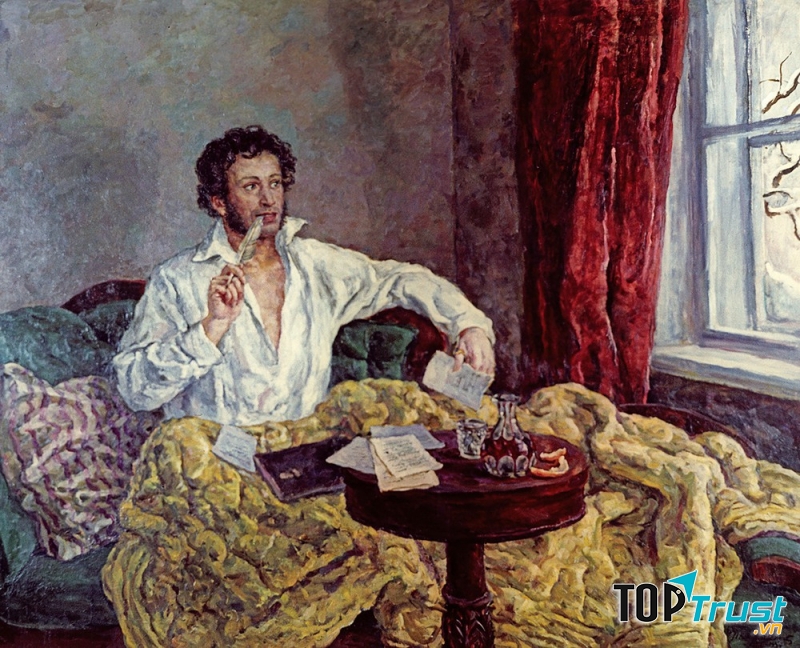 Ảnh chân dung đại thi hào Nga - Pushkin