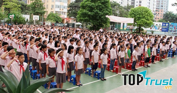 Bài văn tả buổi lễ chào cờ đầu tuần số 14