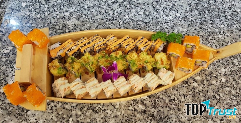Bày trí sushi đặc biệt