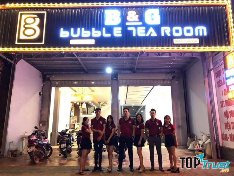 Đội ngũ nhân viên trẻ trung của B & G Bubble Tea Room