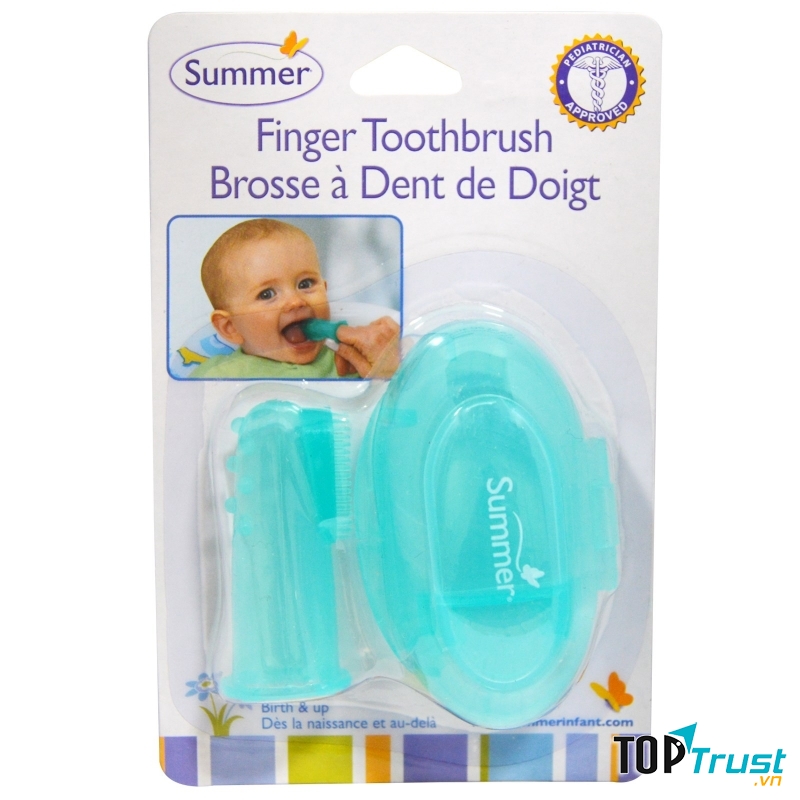 Bàn chải xỏ ngón Summer SM14414 an toàn cho bé khi sử dụng