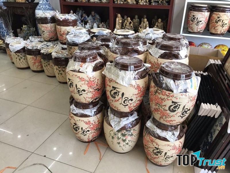 Bán hũ đựng gạo gốm, sứ, sành Bát Tràng TP. HCM