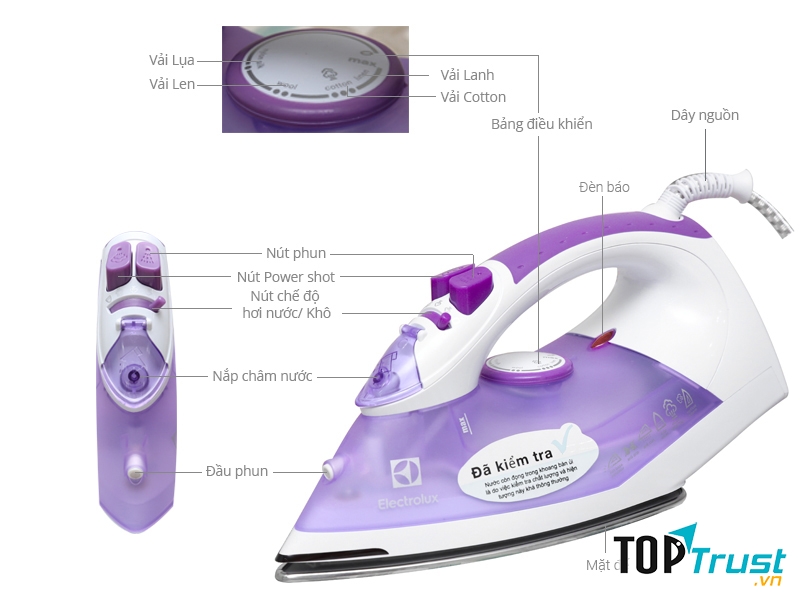 Bàn ủi hơi nước Electrolux ESI4015