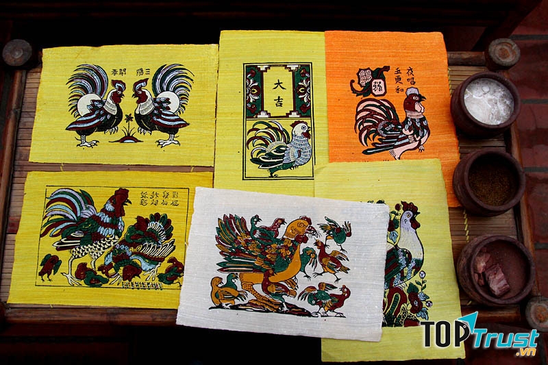 Bán tranh dân gian là một phong tục truyền thống lâu đời của người Việt.