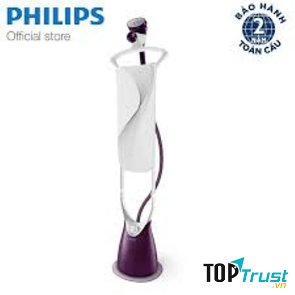 Bàn ủi hơi nước đứng Philips GC558 là dạng thiết kế mới của hãng Philips dễ dàng ủi phẳng nếp nhăn trên quần áo nhờ có đầu ủi FlexHead cải tiến và cần ủi StyleBoard rộng và dài hơn so với các mẫu cũ.