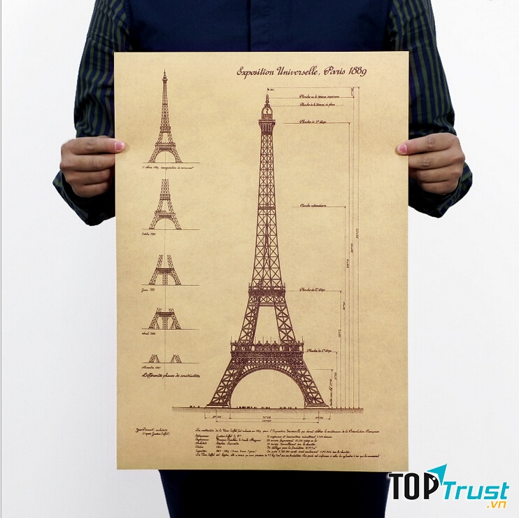 Bản vẽ tháp Eiffel