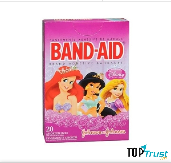 Băng dán cá nhân Band - aid (20 miếng) Công chúa cho bé
