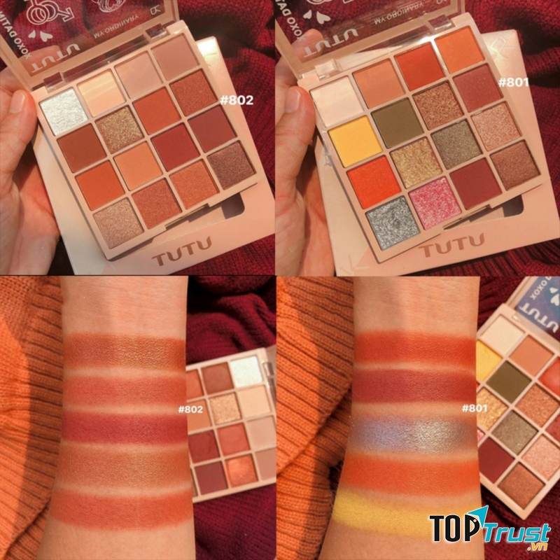 Bảng Màu Mắt Tutu Kaqi Color Eyeshadow Palette