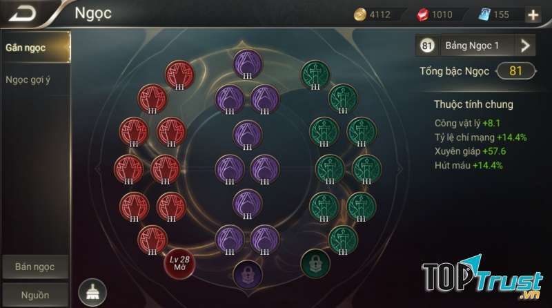 Bảng ngọc Liên Quân