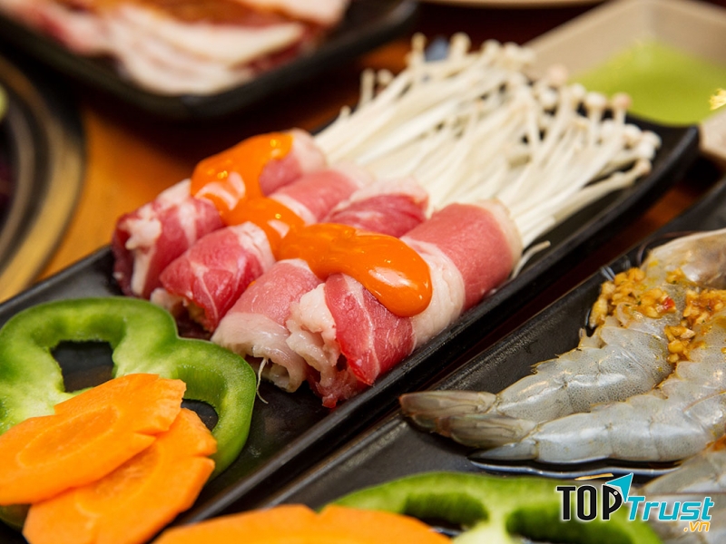 Món ăn tại Bangkok BBQ Buffet