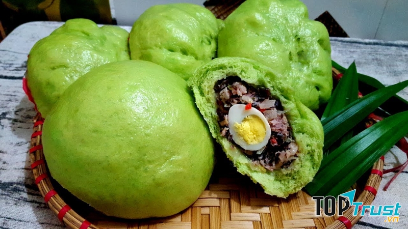 Bánh bao lá dứa