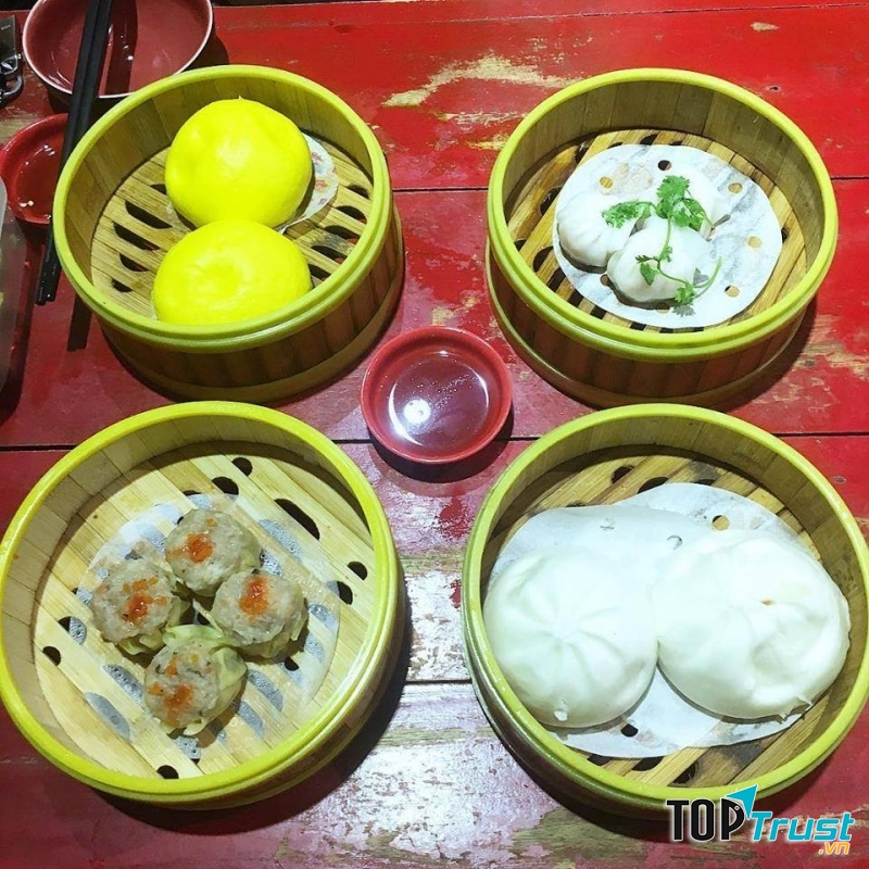 Bánh bao nhân trứng sữa, bánh bao xá xíu - Minh Ký Dimsum