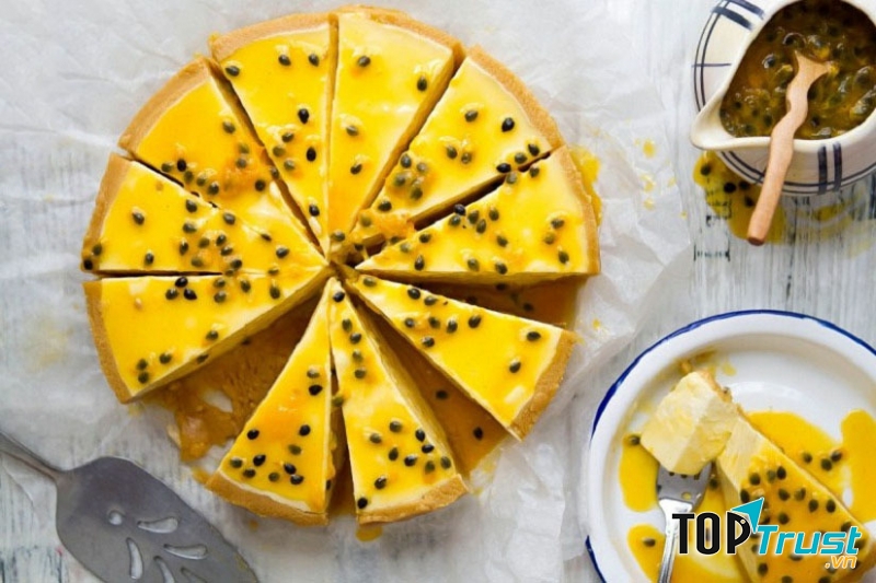 Bánh cake sữa chua chanh leo